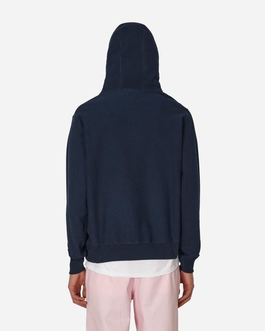 Noah NYC Blue Classic Hooded Sweatshirt for men