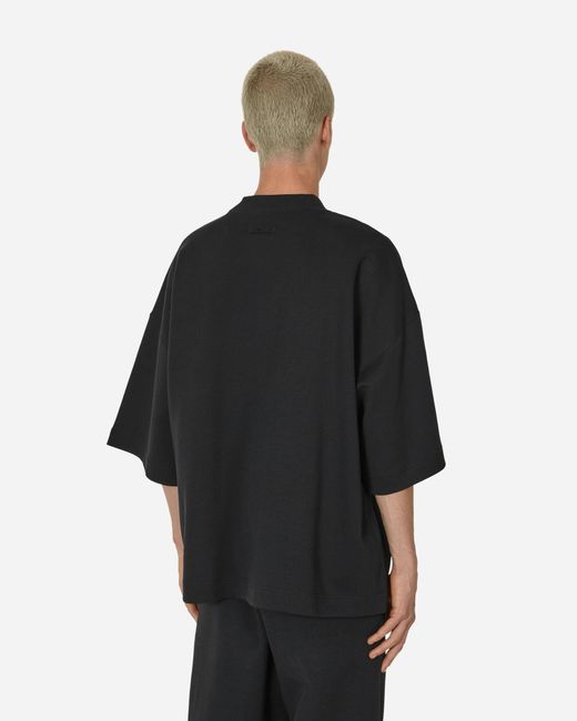 Nike Black Tech Fleece Re-imagined Shortsleeve Sweatshirt for men