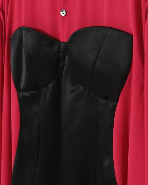 Undercover Red S Outline Maxi Dress Dark