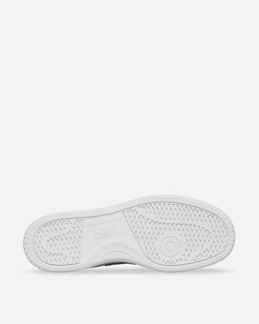 New Balance White 480 Sneakers / Burgundy for men