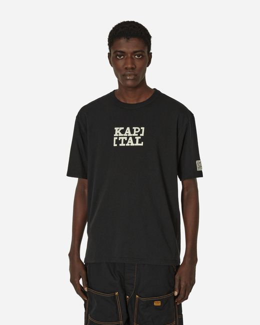 Kapital Black 20/-jersey Rookie T-shirt (brackets Kap) for men