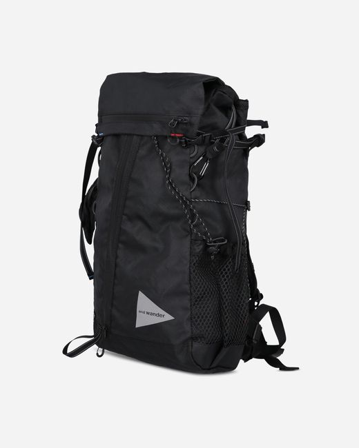 And Wander Black Ecopak 30l Backpack for men