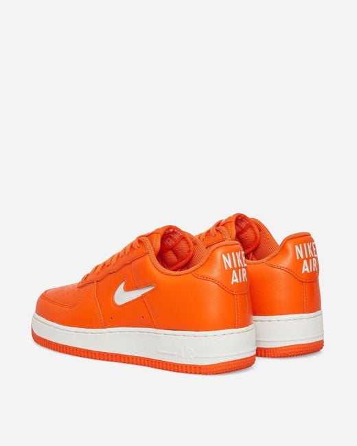 Nike Orange Air Force 1 Low Retro Shoes for men