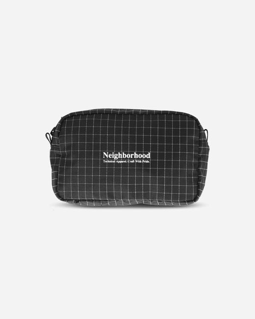Neighborhood Black Reflective Pouch for men