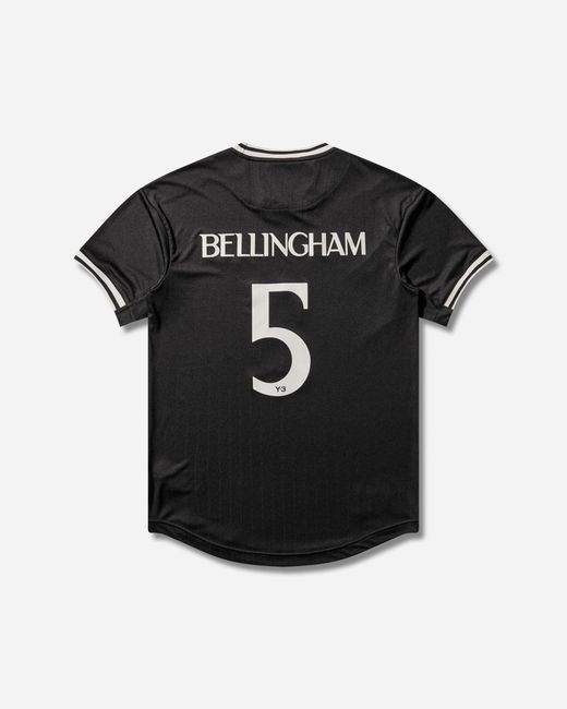 Y-3 FOOTBALL 5 ジャージー ブラック ベリンガム M Y-3 Jude Bellingham Football Short Sleeve Jersey in Black for Men