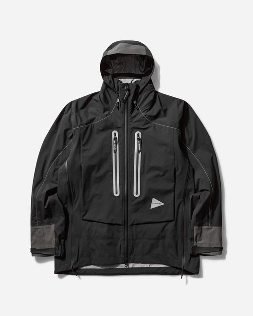 And Wander Black S Pertex Shield Rain Jacket for men