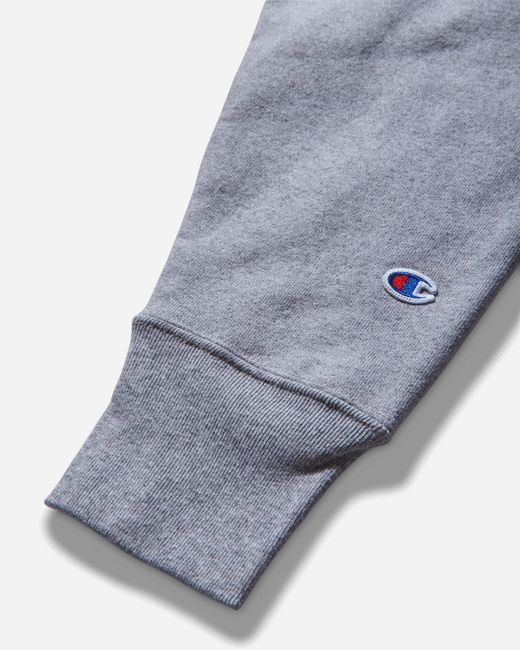 Champion Blue Men S Made In Usa Reverse Weave Hoodie Oxford Gray for men