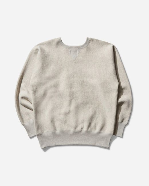 Champion Natural Men S Made In Japan Crewneck Sweatshirt Silver Gray for men