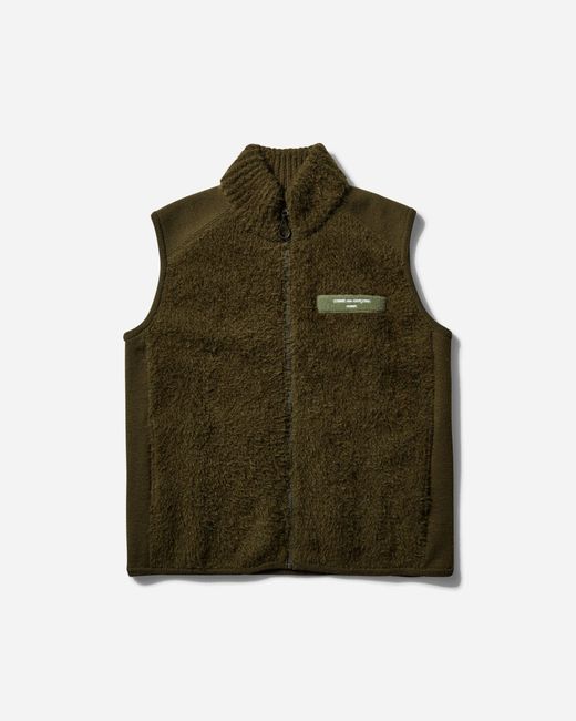 Comme des Garçons Green S Wool Vest Khaki for men