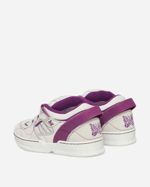 Needles White Dc Shoes Spectre Sneakers Ivory / Purple for men