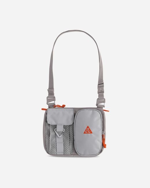 Nike Gray Acg Daymax Crossbody Bag College Grey / Grey Fog / Safety Orange for men