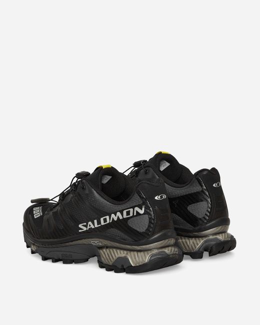 Salomon Black Xt-4 Og Sneakers / Ebony / Silver Metallic for men