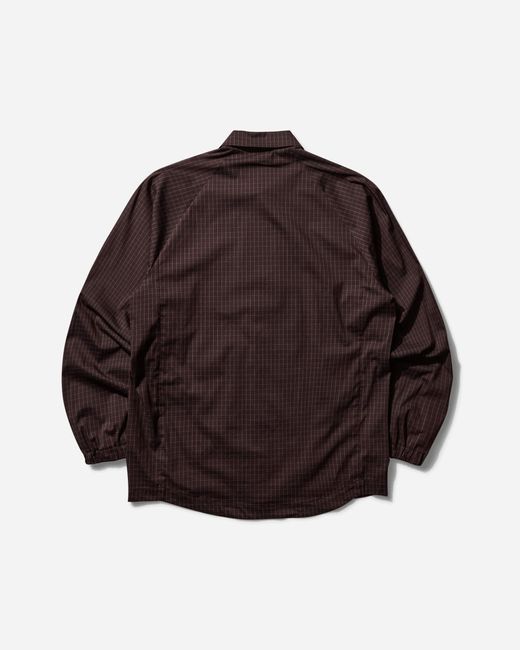 GR10K Brown S Bilitis Check Shirt Chocolate for men