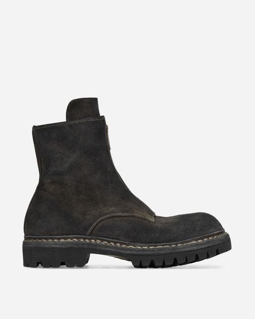 Undercover Black Guidi Center Zip Boots Charcoal for men