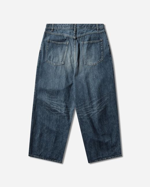 Needles Blue Men S Hd baggy Jeans Indigo for men