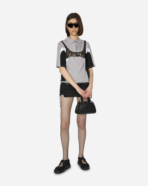 Toile Studios White Plug Lace Polo