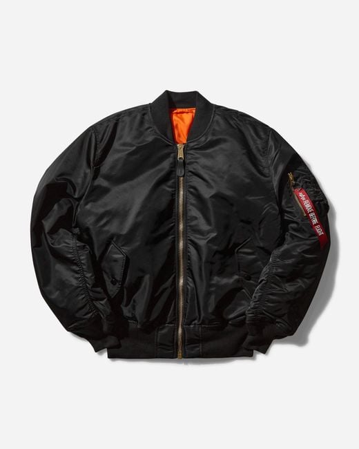Alpha Industries Black Ma-1 Bomber Jacket for men
