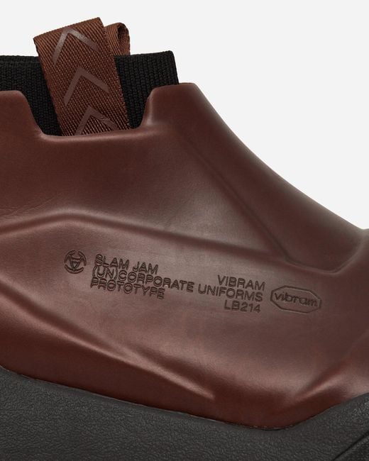 SLAM JAM Brown Vibram Rubber Core Boots Chocolate for men