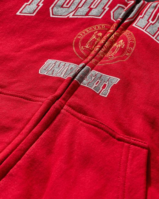 PROJECT G/R Men S Reversible Hooded Ma-1 Jacket / Red in Black for