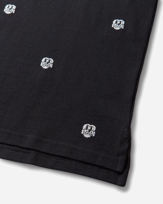 Chio Black S Allover Embroidered Polo for men