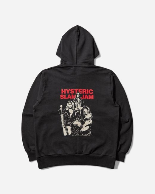 Hysteric Glamour Black Slam Jam Hysteric Angels Zip Up Hoodie for men