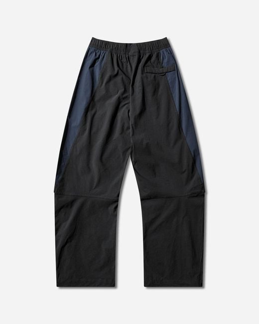 Nike Blue Tech Dri-Fit Woven Pro Color-Block Pants Obsidian for men