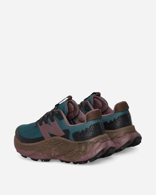 New Balance Black Fresh Foam More Trail V3 Sneakers Dark Mushroom / Brown for men