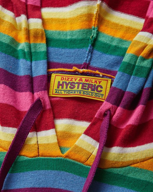 Hysteric Glamour Red S See No Evil Braided Hoodie for men