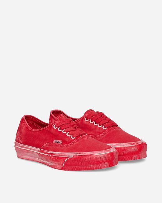 Vans Red Authentic Reissue 44 Lx Sneakers Dip Dye Tomato Puree for men