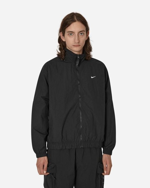 Nike Solo Swoosh Woven Track Jacket Black for men