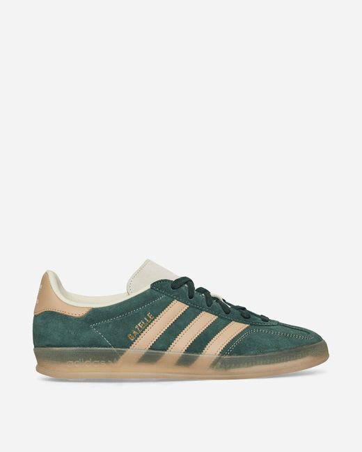 Adidas Green Gazelle Indoor Sneakers Shadow Warm Sandstone for men