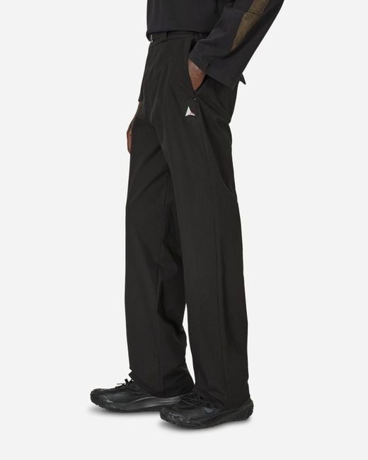 Roa Black Oversized Chino Pants for men