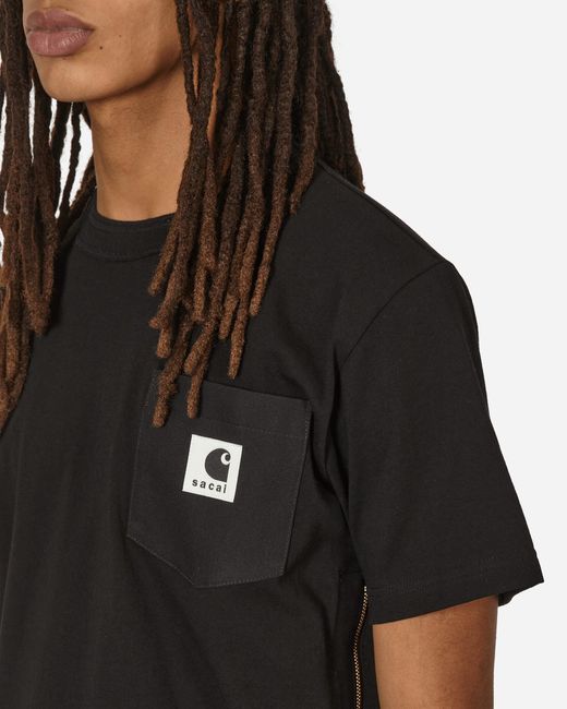 Sacai Black Carhartt Wip T-shirt for men