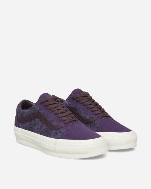 Vans Blue Premium Old Skool Gothic Sneakers Grape for men