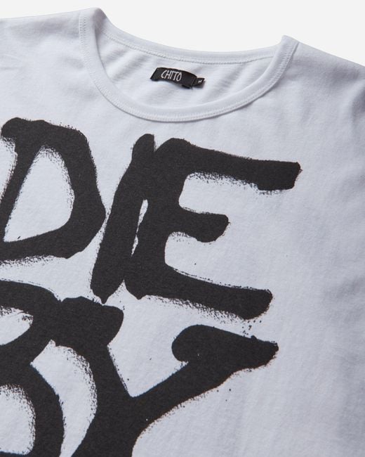Chio White S Die By The Code T-Shirt for men