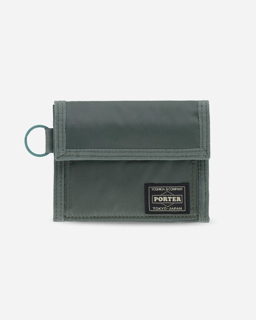 Porter-Yoshida and Co Gray Capsule Wallet Khaki for men