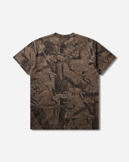 Carhartt Brown Feather Tree Camo T-Shirt Khaki for men