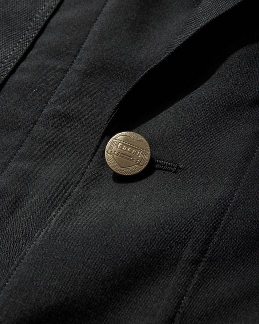 Sacai Black Carhartt Wip Suiting X Duck Jacket for men