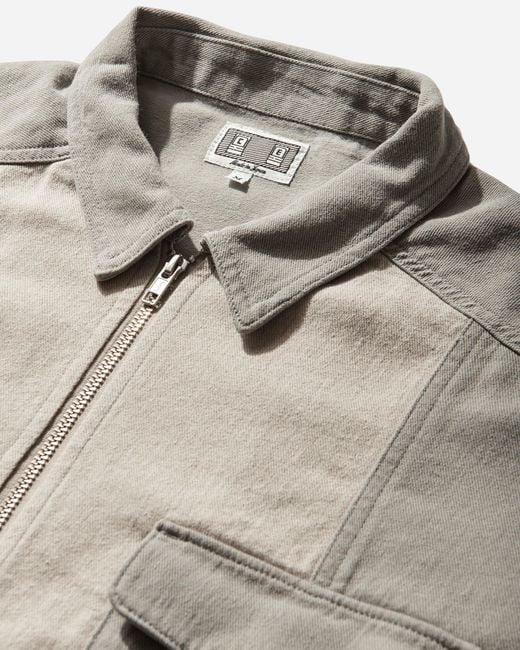 Cav Empt Gray S Stripe Cut Short Shirt Jacket for men