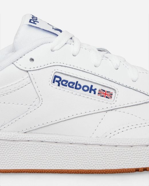 Reebok White Club C 85 Sneakers / Royal for men