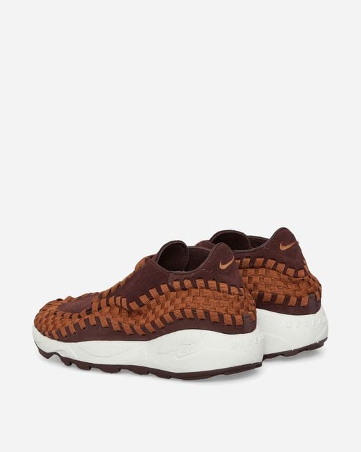 Nike Brown Air Footscape Woven Sneakers Earth / Light British Tan for men