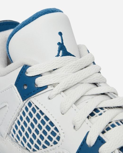 Nike Blue Air Jordan 4 Retro (Ps) Sneakers Off / Military for men