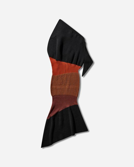 Kiko Kostadinov Red S Lemoyne Knitted Dress Wine