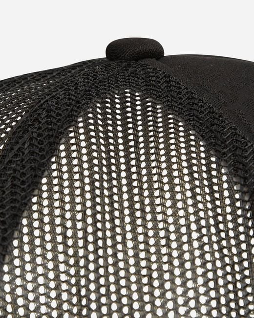 Anything Black Stacked Trucker Hat for men
