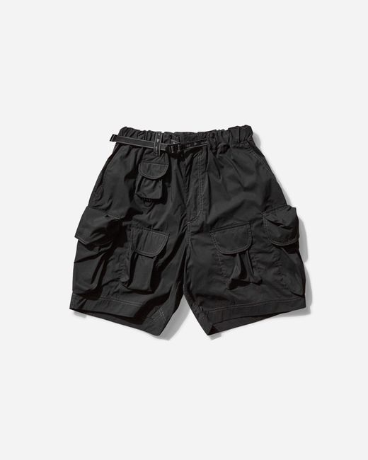 And Wander Black Men S Multi Pocket Shorts for men
