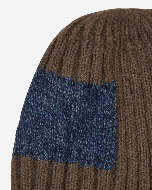 Kapital Blue 5g Wool Tugihagi Knit Cap for men
