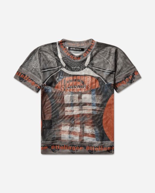 OTTOLINGER Multicolor Women S Mesh Otto T-shirt Racing Plaid
