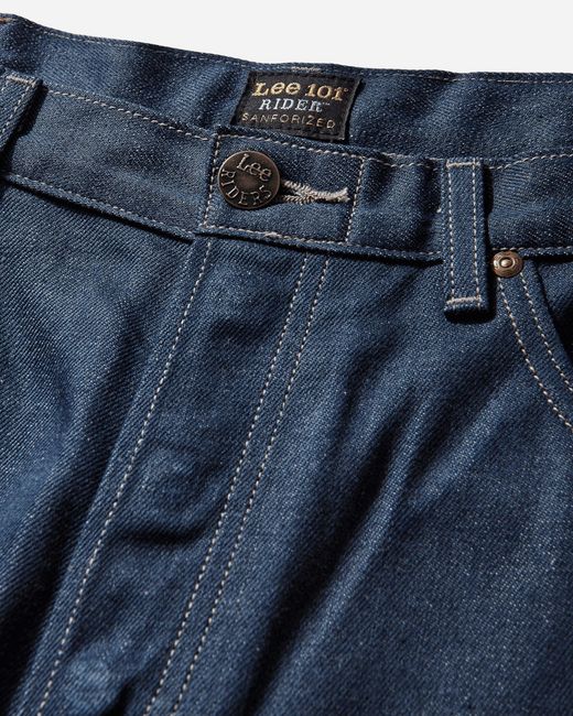 Lee Jeans Blue Men S 101 50 S Rider Relaxed Jeans Dry Red Cast for men