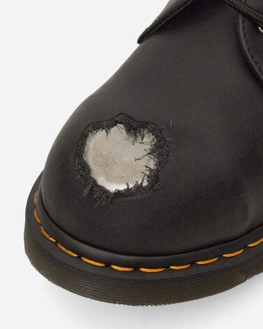 Dr. Martens Black 1461 Metal Toe Leather Shoes for men