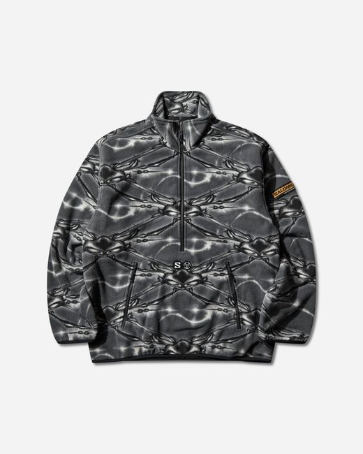 Salomon Gray Slam Jam Fleece Castlerock for men